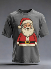 Men's Santa Claus print short sleeves t-shirt