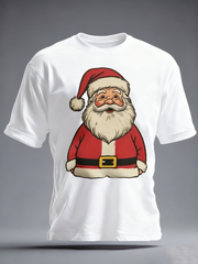 Men's Santa Claus print short sleeves t-shirt