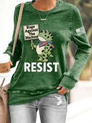 Women's  Resist Frog Long Sleeve Sweatshirt