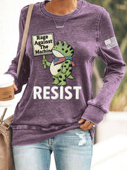 Women's  Resist Frog Long Sleeve Sweatshirt