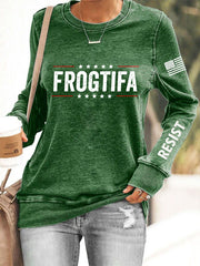 Women's Frogtifa Resist Printed  Sweatshirt