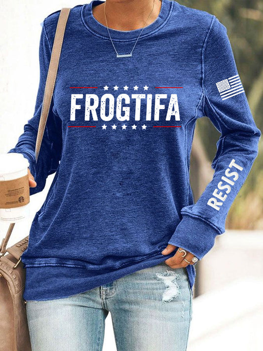 Women's Frogtifa Resist Printed  Sweatshirt