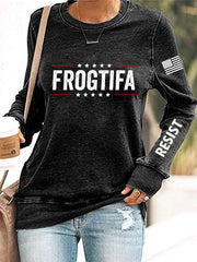 Women's Frogtifa Resist Printed  Sweatshirt