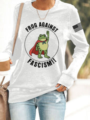 Women's Frog Against Fascism Sweatshirt