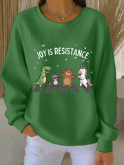 Women's Joy Is Resistance Anti Fascism Sweatshirt