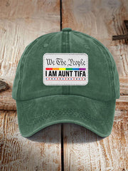 Women's Retro I Am Aunt Tifa We The People Hat
