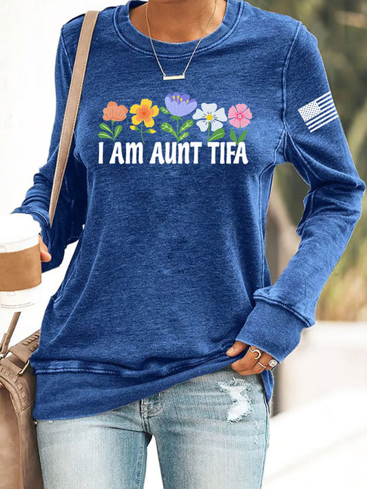 Women's I Am Aunt Tifa Sweatshirt