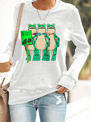 Women's Resist Portland Frog Print Sweatshirt