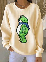 Women's Portland Frog Resist Ribbed Round-Neck Sweatshirt