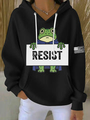 Women's Frog Resist Printed Hoodie