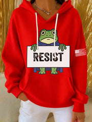 Women's Frog Resist Printed Hoodie