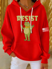 Women's Frog Resist Printed Hoodie