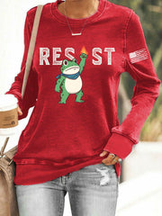 Women's Frog Resist Printed Sweatshirt