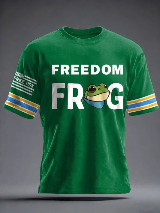 Unisex 8647 FDT Funny Frog Printed T-Shirt