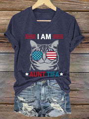Women's I Am Aunt Tifa V-Neck Tee