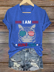 Women's I Am Aunt Tifa V-Neck Tee