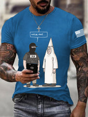 Men's Funny Abolish ICE Nice Hat V-Neck Tee