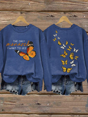 Women's The Only Monarchy I Want To See Printed Casual Sweatshirt