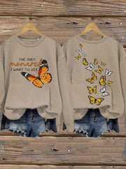 Women's The Only Monarchy I Want To See Printed Casual Sweatshirt