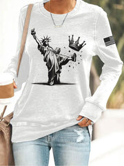 Women's No Kings Print Sweatshirt