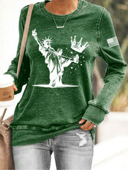 Women's No Kings Print Sweatshirt