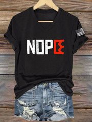 Women's No Kings Printed Casual T-shirt