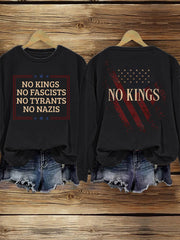 Women's No Kings Print Sweatshirt