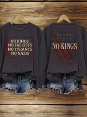 Women's No Kings Print Sweatshirt
