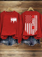 Women's No Kings Print Sweatshirt
