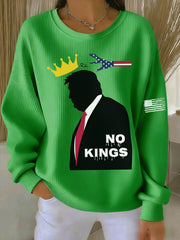 Women's No Kings Printed Sweatshirt