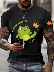 Men's No Kings In America Print Short Sleeve T-shirt