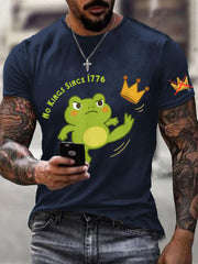 Men's No Kings In America Print Short Sleeve T-shirt