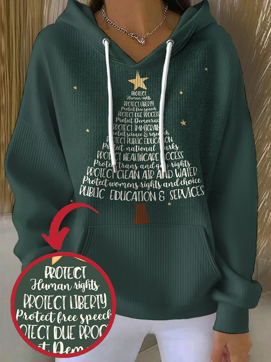 Women's 8647 FDT Christmas Printed Hoodie
