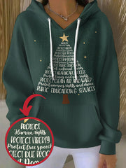 Women's 8647 FDT Christmas Printed Hoodie