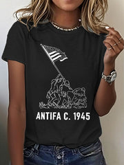 Women's 8647 FDT Antifa Printed T-shirt