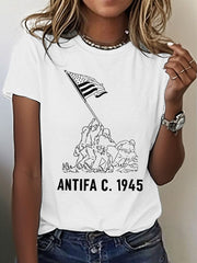 Women's 8647 FDT Antifa Printed T-shirt