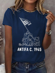 Women's 8647 FDT Antifa Printed T-shirt