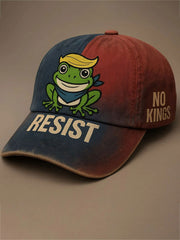 Resist Frog Print Casual Unisex Hat