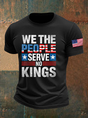 Men's We The People Serve No Kings Printed T-shirt