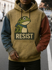 Men's Frog Resist Oversized Drop-Shoulder Hoodie With Pockets