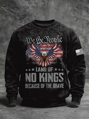 Men's We The People Serve No Kings  Crew Neck Sweatshirt