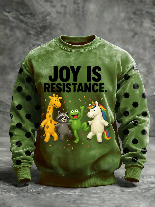 Men's Portland Frog Printed Crew Neck Sweatshirt