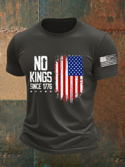 Men's No Kings Since 1776 Printed T-shirt