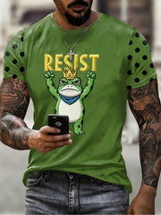 Men's Resist Frog Printed T-shirt