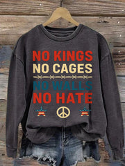 Women's No Kings Print sweatshirt