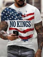 Men's No Kings In USA Print t-shirt