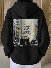 Women's 8647 FDT Antifa Printed Hoodie