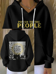 Women's 8647 FDT Antifa Printed Hoodie