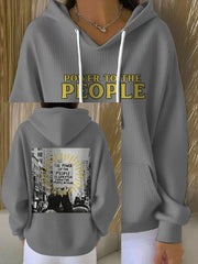 Women's 8647 FDT Antifa Printed Hoodie