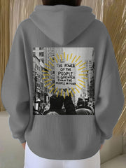 Women's 8647 FDT Antifa Printed Hoodie